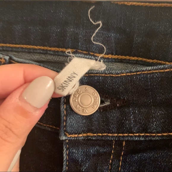 rag & bone Wonderland Skinny Dark Wash Jeans - Picture 6 of 7